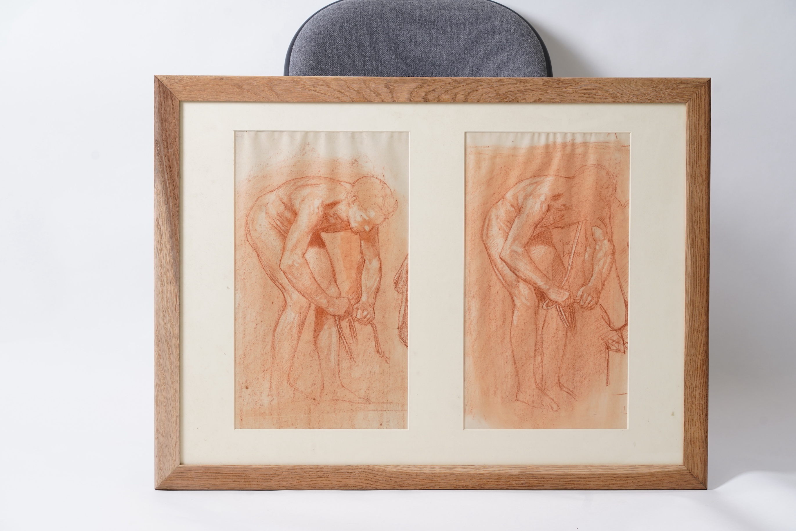 Harry Robert Mileham, (1873-1957), Two figural studies